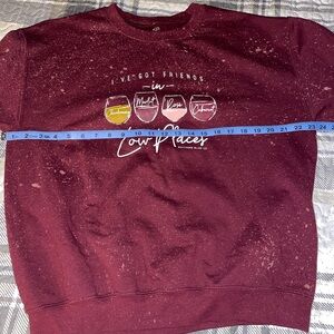 Burgundy Crewneck Sweater